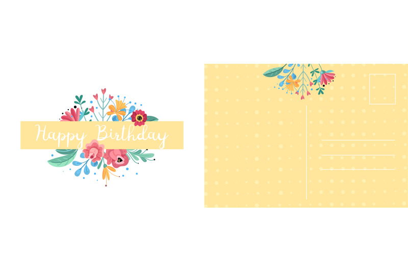 happy-birthday-postcard-holiday-card-with-bright-leaves-branches-and