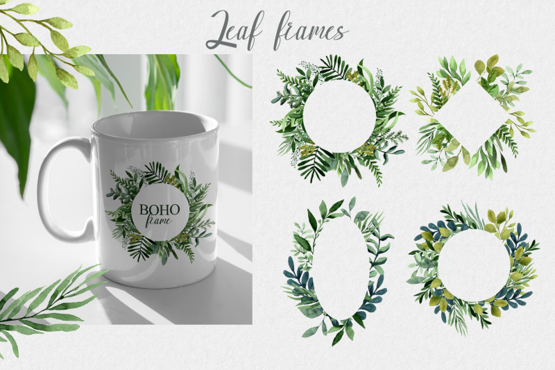 set-of-14-frames-from-png-leaves-clipart