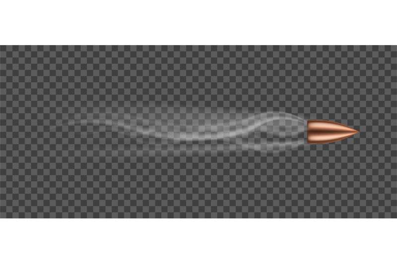 bullet-realistic-flying-lead-metal-shape-with-smoke-traces-dangerous