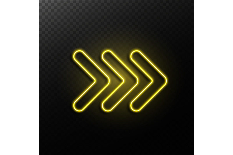 realistic-neon-arrow-glowing-yellow-abstract-sign-electricity-shine