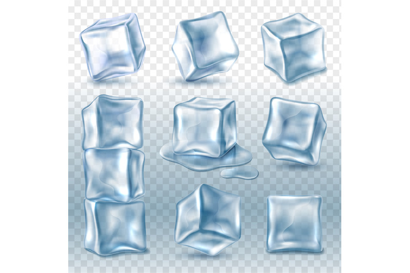 ice-cubes-3d-ice-piece-various-angles-collection-transparent-frozen