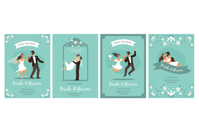 bride-and-groom-cards-happy-loving-couple-wedding-ceremony-flower-fr