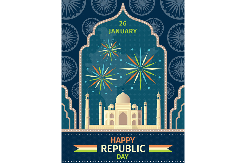 india-republic-day-national-holiday-constitution-adoption-card-with-t