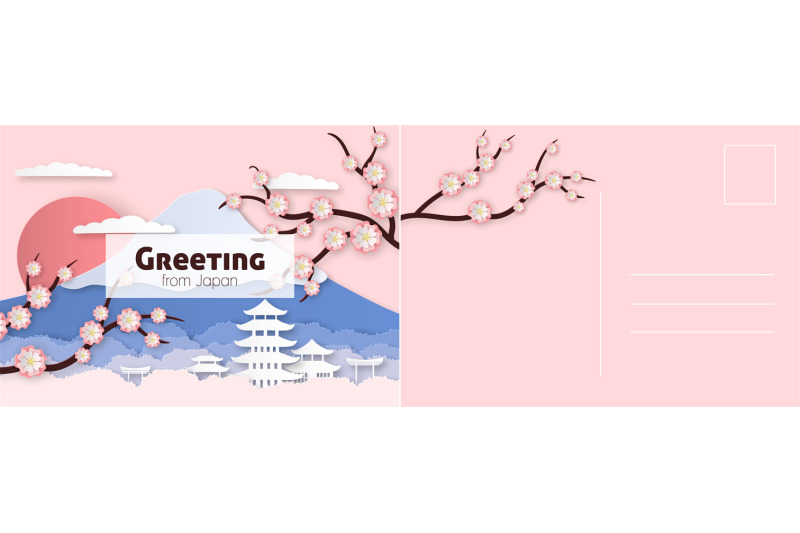 travel-postcard-japanese-card-with-sakura-flowers-historical-buildin