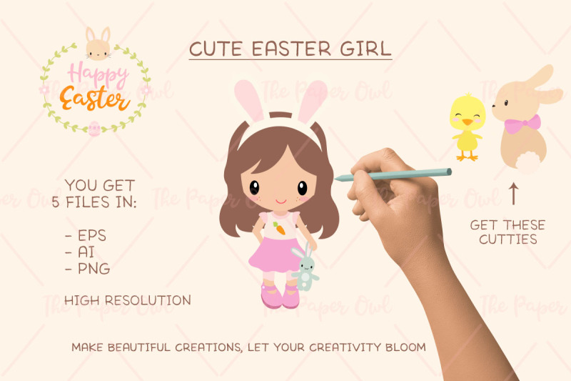 easter-girl-with-bunny-ears-and-animals