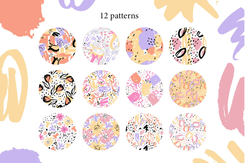 spring-flowers-patterns-collection