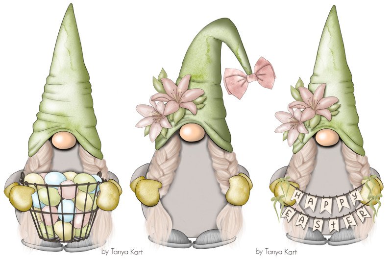 spring-green-gnomes-icons