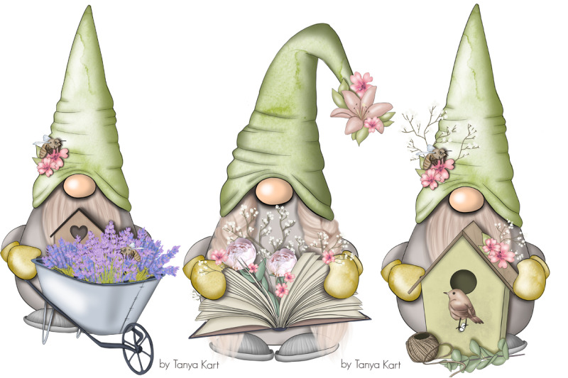 spring-green-gnomes-icons