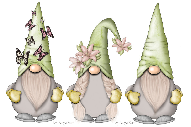 spring-green-gnomes-icons