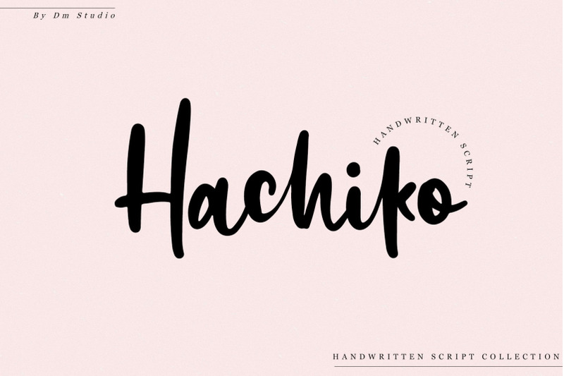 hachiko-handwritten-font