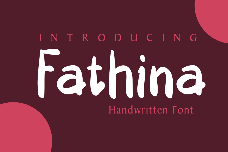 fathina-handwritten-font