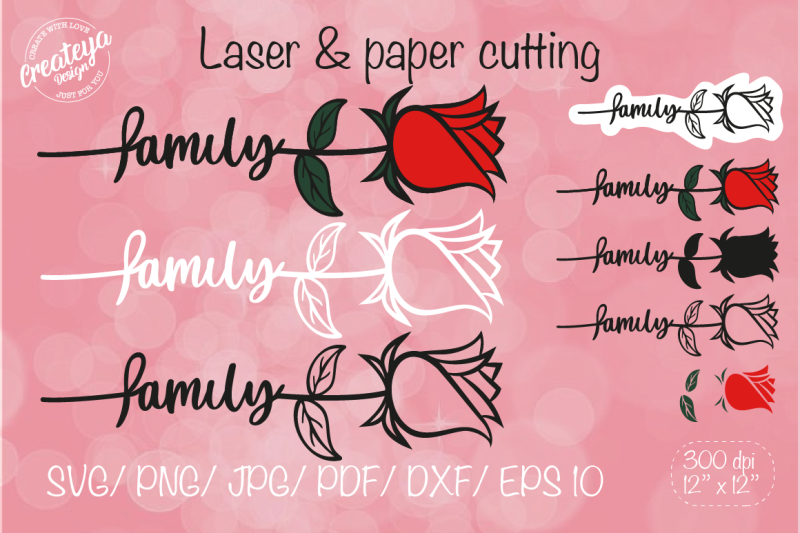 family-svg-rose-svg-flower-svg-flower-laser