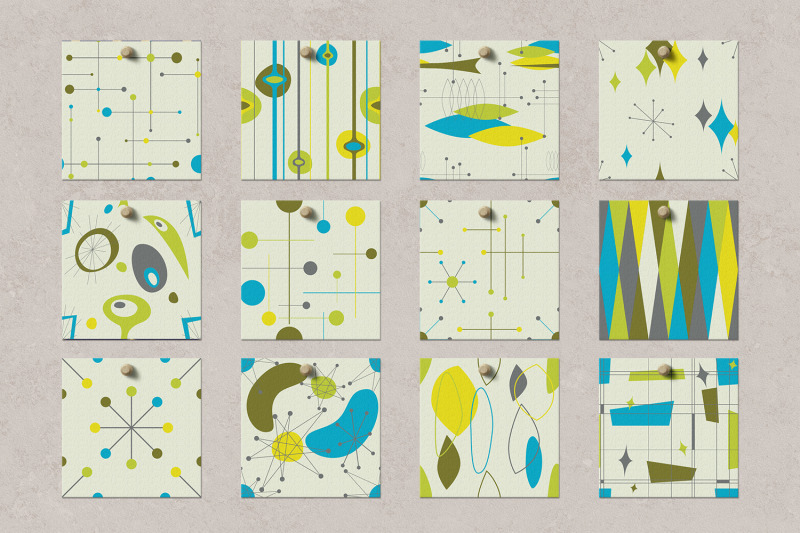12-seamless-mid-century-modern-patterns-set-1