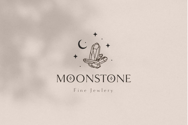 moonstone-pre-made-brand-logo-design-bohemian-mystic-spiritual