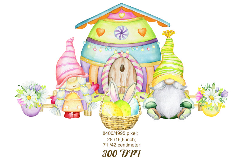 easter-gnomes-png-watercolor-clip-art-sublimation-graphics-instant