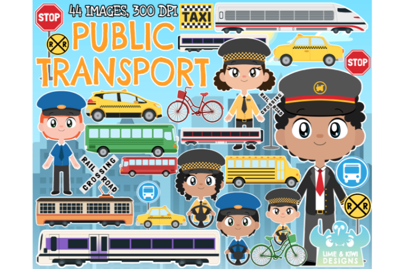 public-transport-clipart-lime-and-kiwi-designs