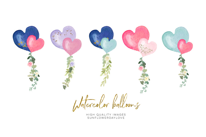 heart-balloon-watercolor-clipart-pink-balloon-flowers-clipart