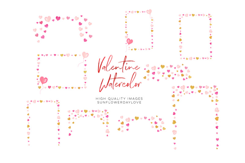 pink-valentines-frames-heart-wreaths-pink-borders-clipart-love-pink