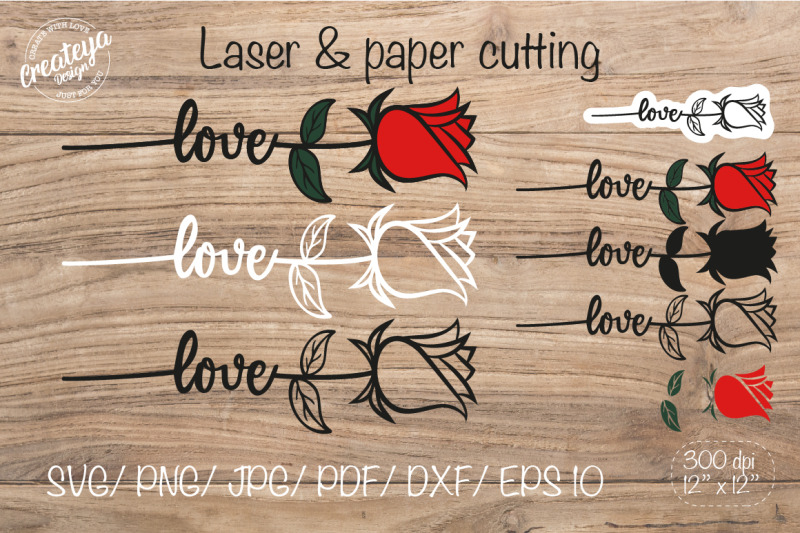 rose-svg-flower-svg-rose-outline-flower-laser