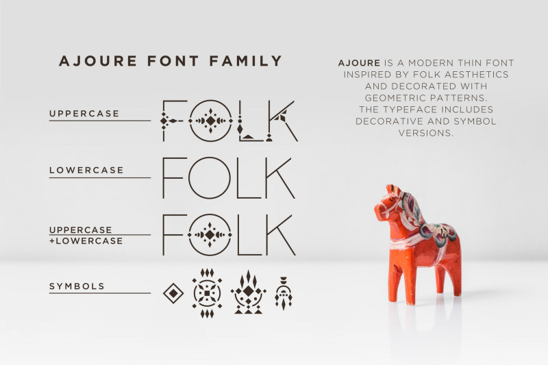 ajoure-folk-art-logo-font-family