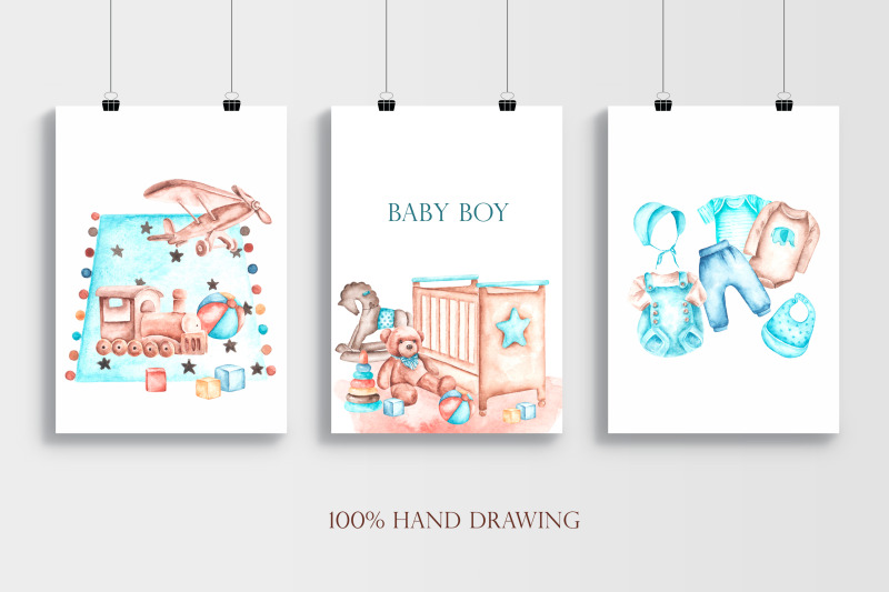 newborn-baby-watercolor-clipart-baby-shower-nursery-kids-clipart