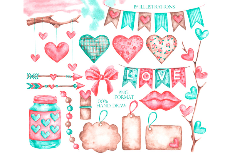 valentine-039-s-day-watercolor-clipart-love-clipart-watercolor-hearts