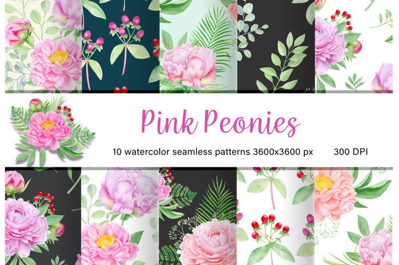 watercolor-pink-peony-seamless-patterns-pink-peonies-flowers