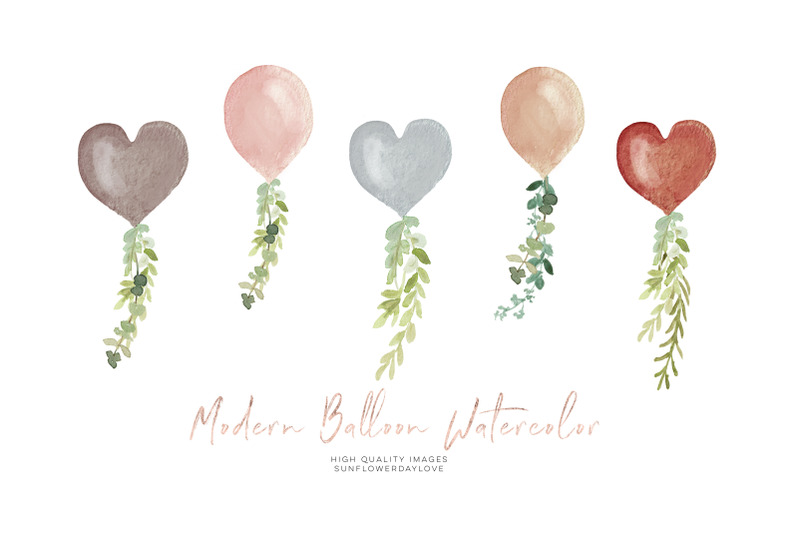 terracota-balloon-watercolor-clipart-boho-floral-balloon-clipart