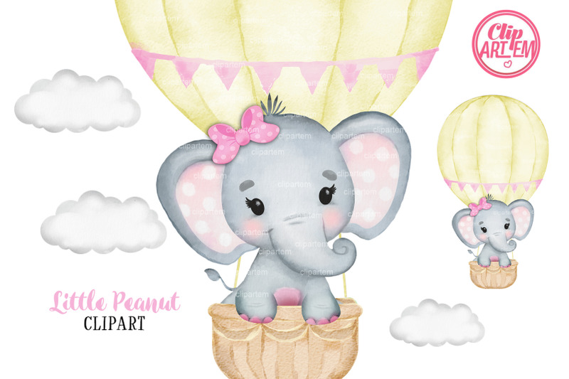 yellow-pink-girl-elephant-hot-air-balloon-watercolor-png