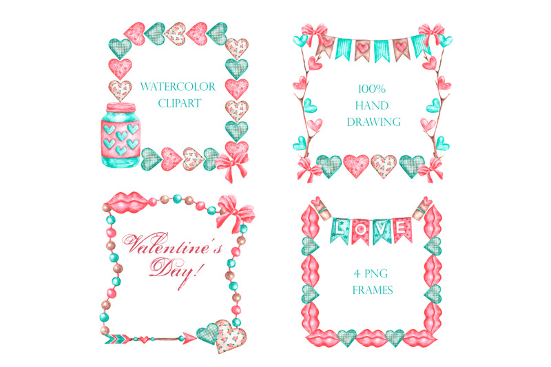 watercolor-clipart-frame-valentine-valentine-039-s-day-clipart