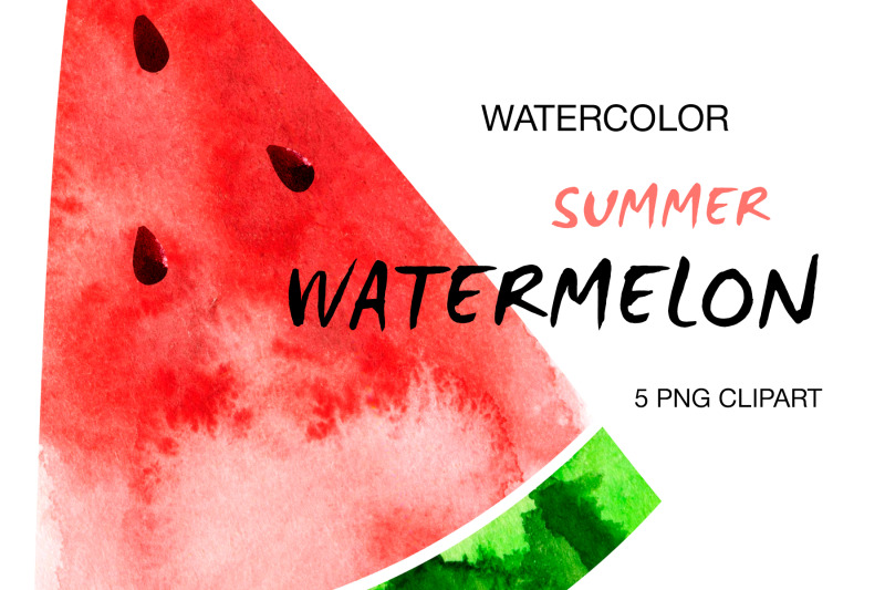 watermelon-slices-digital-clipart-watecolor-illustrations