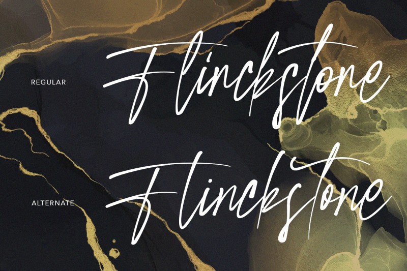 flinckstone-ballpoint-stroke-signature-font