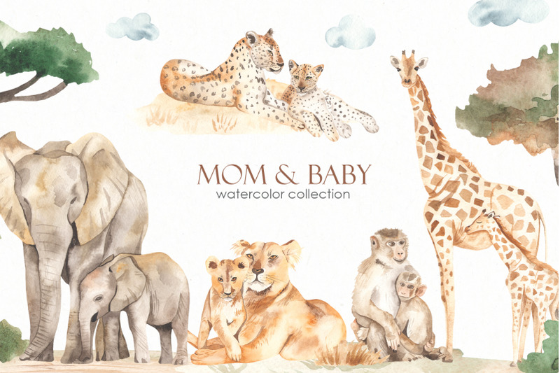 mom-and-baby-animals-watercolor