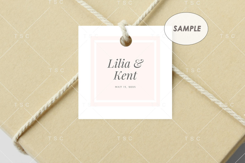 Download Square Tag Mockup By The Sunday Chic | TheHungryJPEG.com