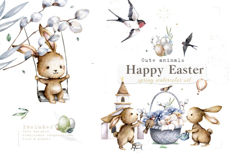 happy-easter-spring-watercolor-set-cute-bunnies