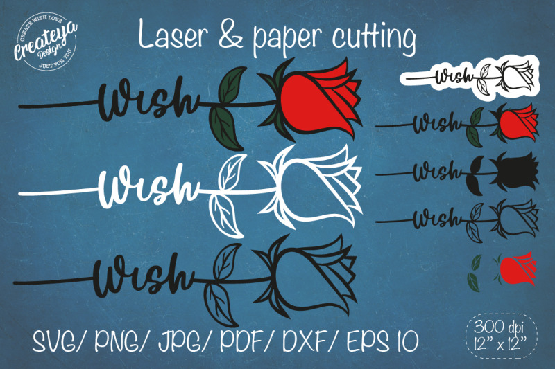 one-wishes-rose-svg-flower-svg-flower-laser