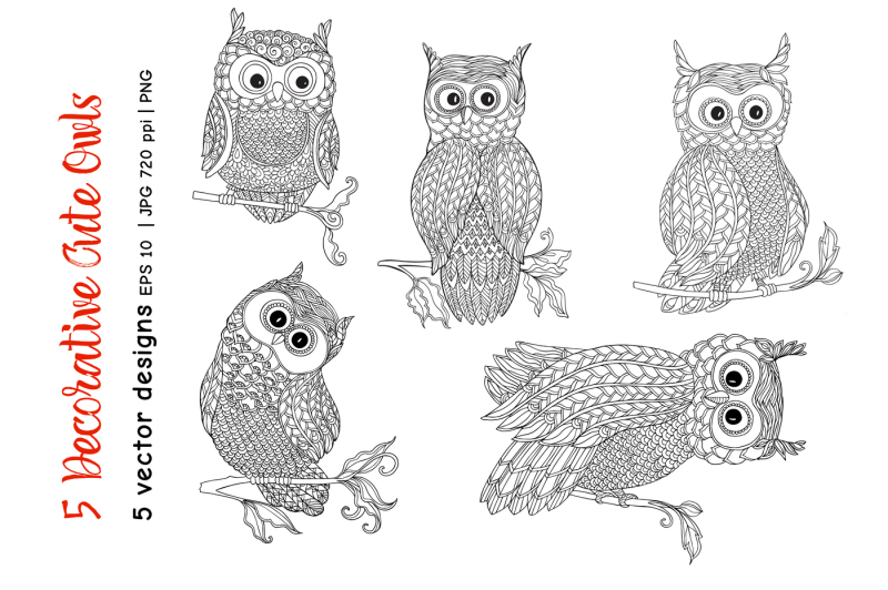 5-decorative-cute-owls