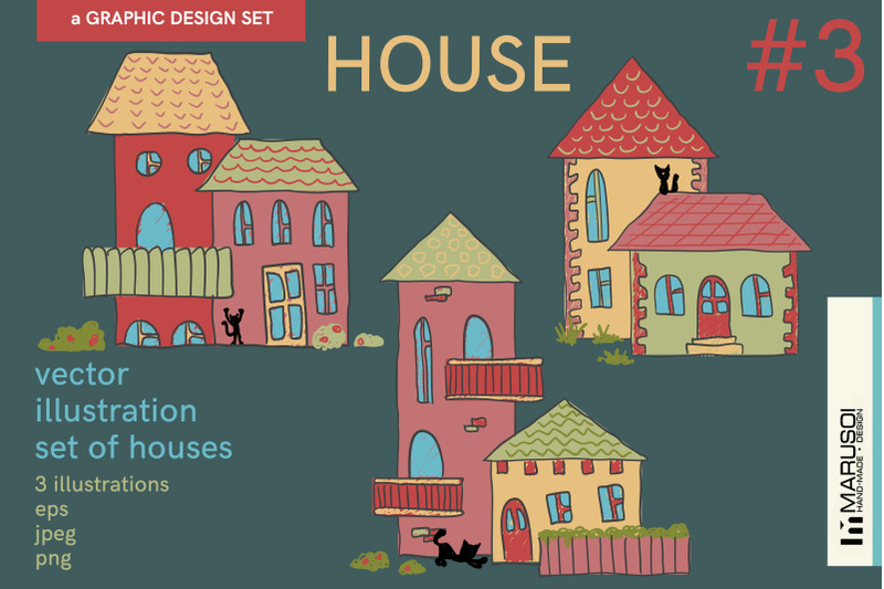 house-3-vector-illustrations