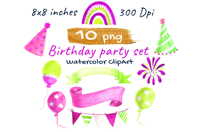 happy-birthday-party-watercolor-clip-art
