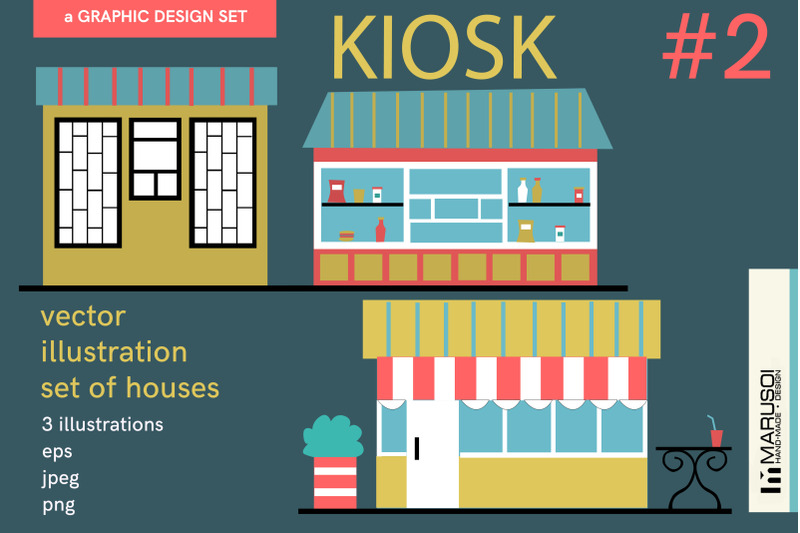 kiosk-2-vector-illustrations