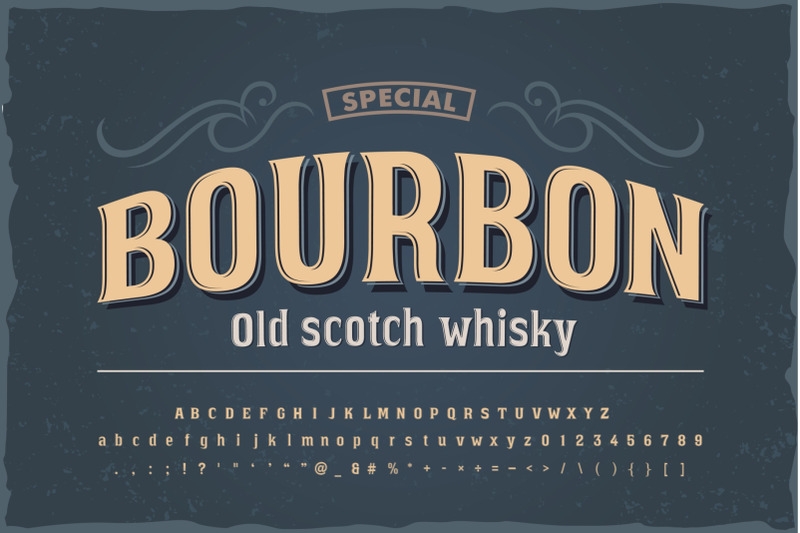 bourbon-vintage-font