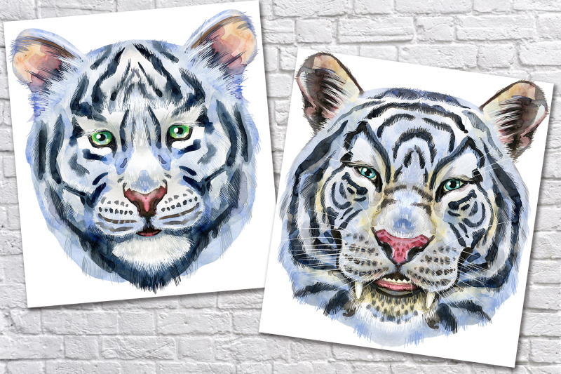watercolor-tiger-portraits