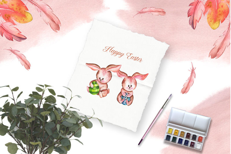 watercolor-easter-llustrations-collection