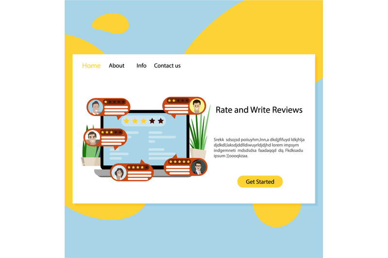 rate-and-write-review-landing-page-comment-in-the-internet