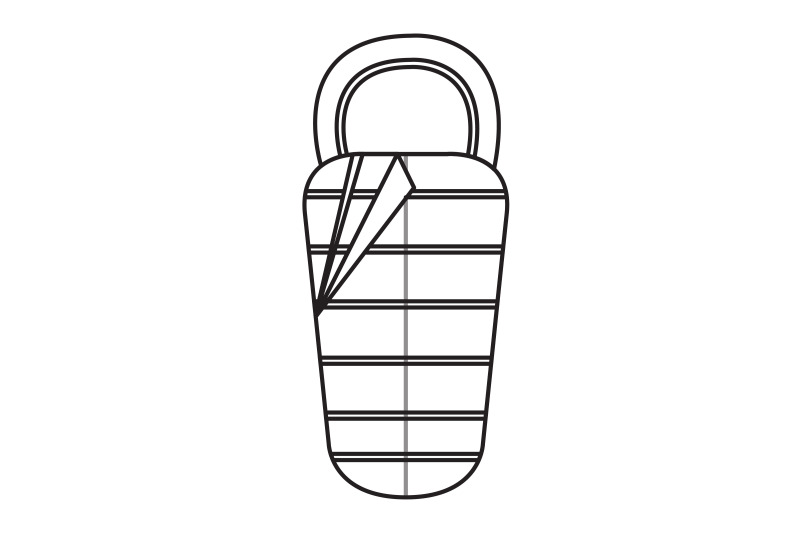 camping-sleeping-bag-outline-icon