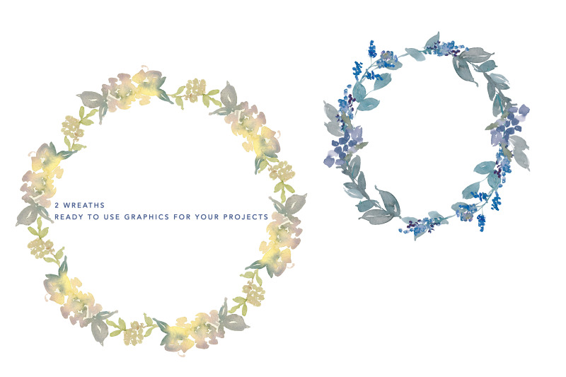 watercolor-violet-blue-floral-clipart-arrangements