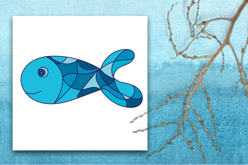 fish-stained-glass-coloring-page