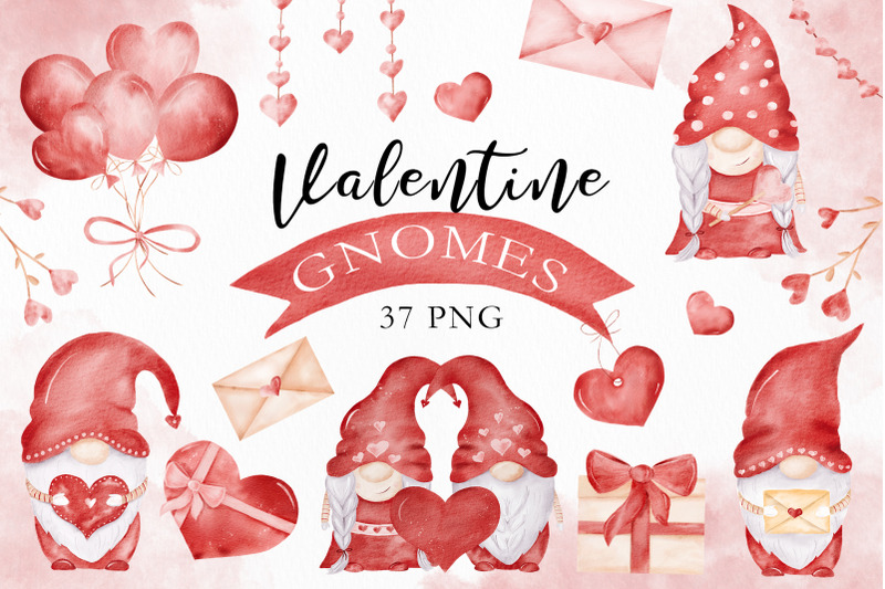 watercolor-valentine-gnomes-amp-love-clipart-set