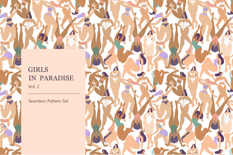 girls-in-paradise-jungle-seamless-pattern-set
