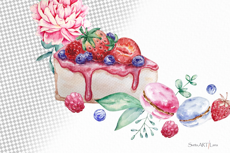 premade-logo-cake-watercolor-logo